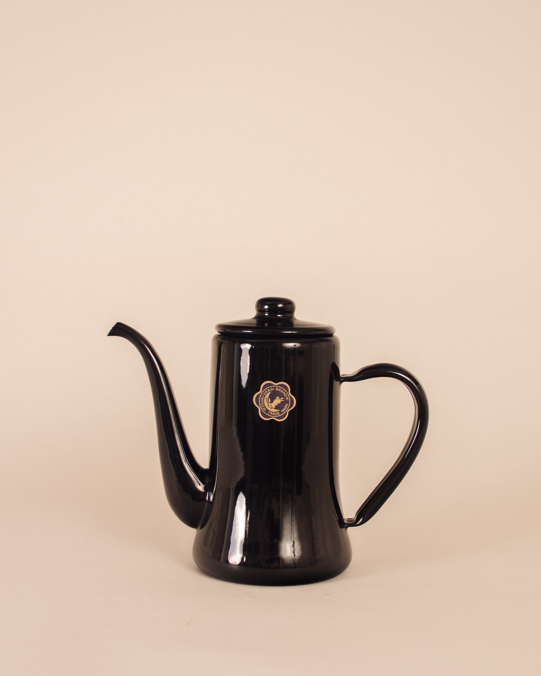 Tsukiusagi Black Slim Teapot - GOOD FRIEND